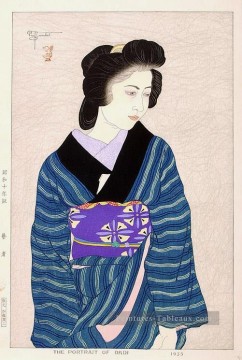 le portrait de Okoi 1935 japonais Peinture à l'huile